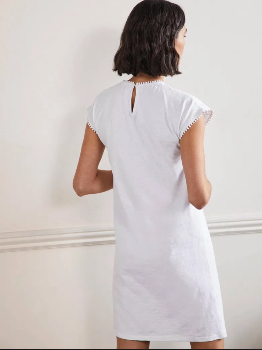 NWT Boden Cutwork Dress Size 8 White - Picture 4 of 10